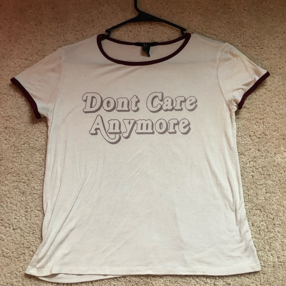 ‘Don’t Care Anymore’ Ringer Tee